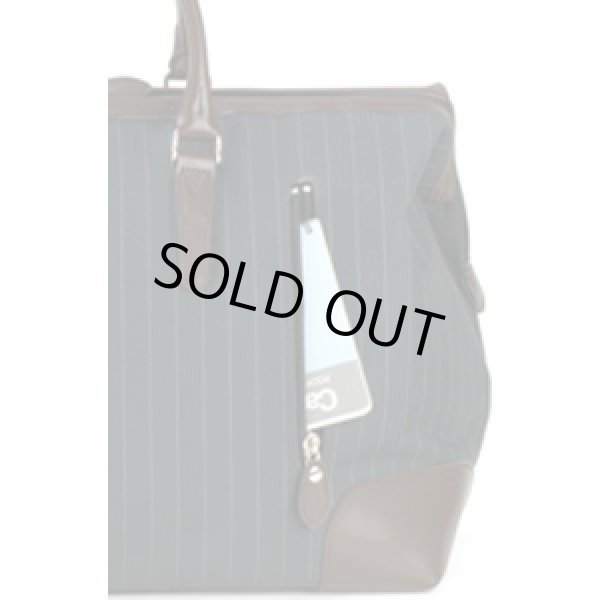 画像3: 【送料無料】ストライプシリーズ口枠式２ＷＡＹボストンバッグ【取寄商品】 (3)