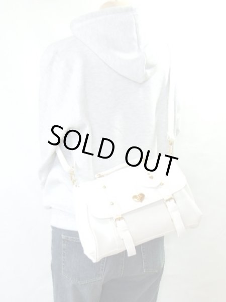 画像5: 【３２％ｏｆｆ】ハートチャーム付サッチェル2wayショルダーバッグ (5)