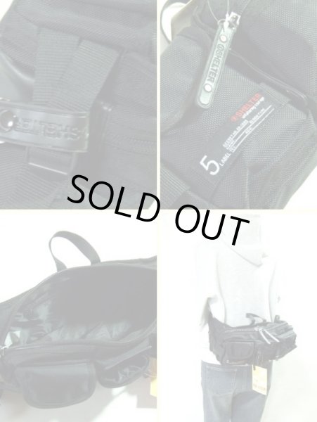 画像3: SHELTER/３連ポケット　ワイルドウエストバッグ (3)