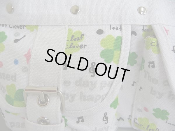 画像4: 【３０％ｏｆｆ】【メール便ok】クローバースター柄ショルダーバッグ（２色有） (4)