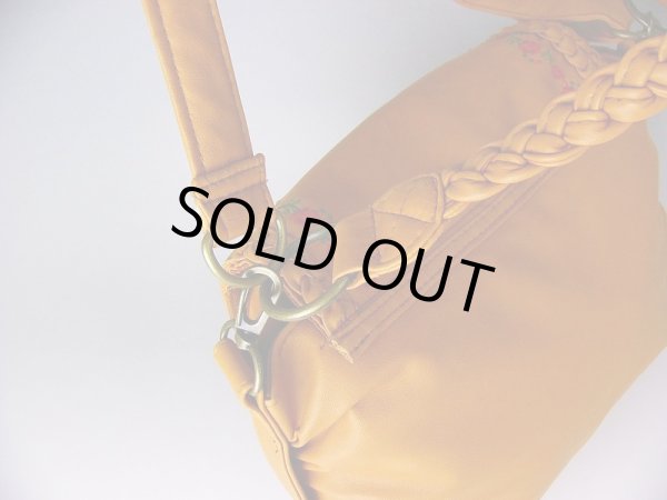 画像4: 【特売】花柄刺繍2WAYショルダーバッグ（３色有） (4)