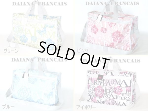 画像4: 薔薇＆蝶＆英字柄2WAYボストンバッグ(５色有) (4)