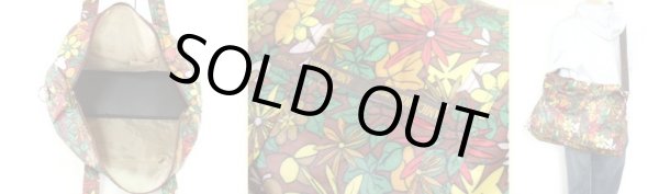 画像3: AMICA MODA/花＆葉柄２ＷＡＹボストンバッグ（２色有） (3)