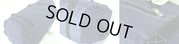 画像2: (訳あり）メンズ＆レディース大容量2wayロールボストンバッグ（ネイビー） (2)