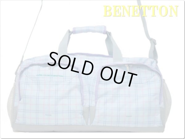 画像5: 【特売】BENETTON/ベネトンチェック柄ボストンバッグ（３色有） (5)