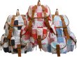 画像1: 小花＆水玉パッチワーク３Ｐリュックサック（３色有） (1)