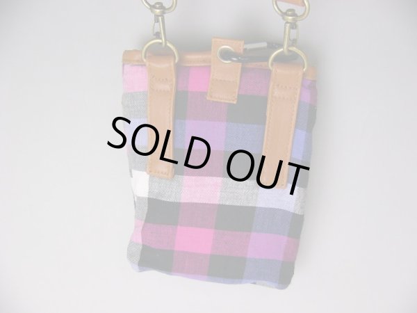 画像2: 【１０％ｏｆｆ】【メール便ok】ブロックチェックシザーバッグ（２色有） (2)
