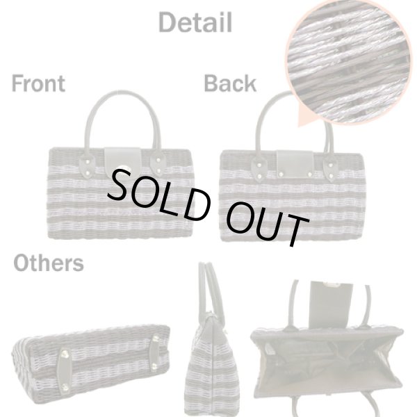 画像2: 【特売】ＦＩＳＣＨボーダーラタンバッグ (2)