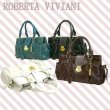 画像1: 【６２％ｏｆｆ】ROBERTA VIVIANIクロコ型押し牛革手提げバッグ（４色有） (1)