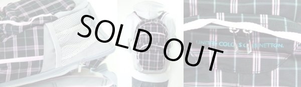 画像3: 拡幅機能BENETTONベネトンチェック柄ディパックM(３色有) (3)