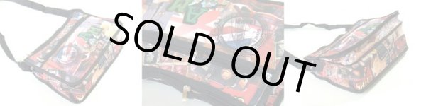 画像2: 拡幅機能付き英国モチーフショルダーバッグ (2)