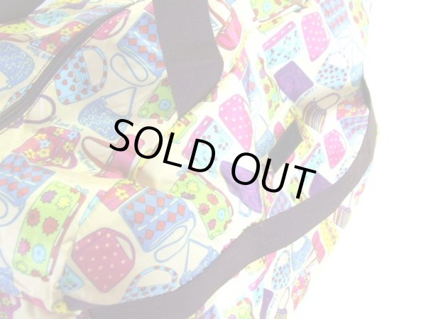 画像3: moamoa大容量４０Ｌバッグ柄折り畳みボストンバッグ (3)