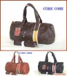 画像1: ＜値下げ＞COREシボ感のあるオシャレな合皮使い２ＷＡＹボストンバッグ(３色有) (1)