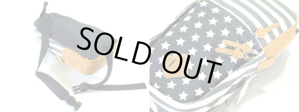 画像2: 【メール便ok】CachaCacha星ボーダー柄ボディバッグ（２色有） (2)