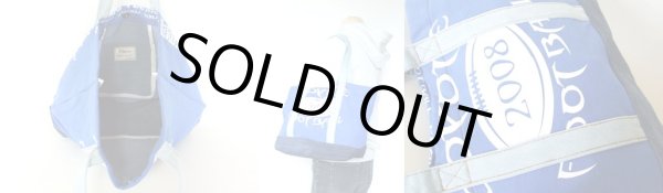 画像3: 【1点物】Ｔシャツ＆ジーンズリメークトートバッグ青 (3)