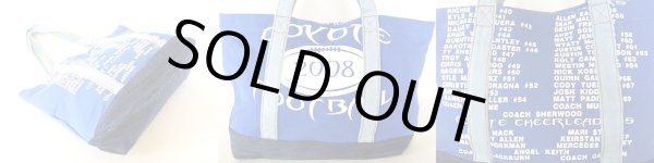 画像2: 【1点物】Ｔシャツ＆ジーンズリメークトートバッグ青 (2)