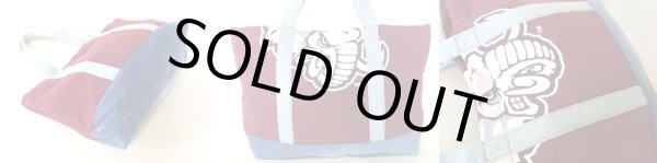 画像2: 【1点物】Ｔシャツ＆ジーンズリメークトートバッグ紫 (2)