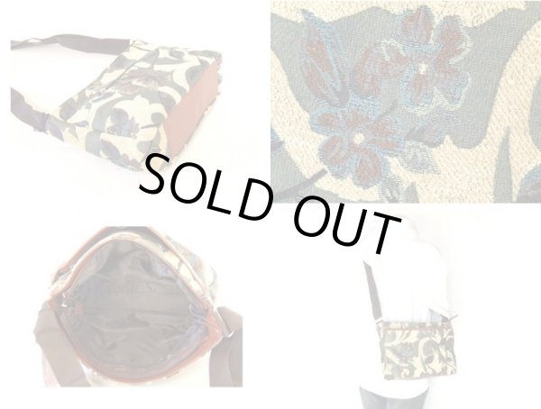 画像2: 【メール便ok】ゴブラン花柄ショルダーバッグ（４色有） (2)