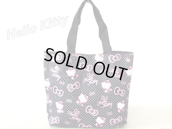 画像1: HelloKittyハローキティＡ４トートバッグ(リボン柄) (1)