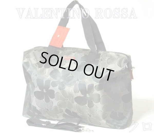 画像5: モダン花柄ジャガード2wayボストンバッグ（３色有） (5)