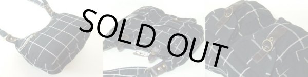 画像2: 【特売】織りチェックショルダーバッグ（２色有） (2)