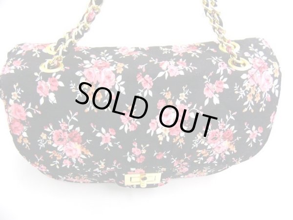 画像2: 【特売】小花柄キルト２ＷＡＹショルダーバッグ（２色有） (2)