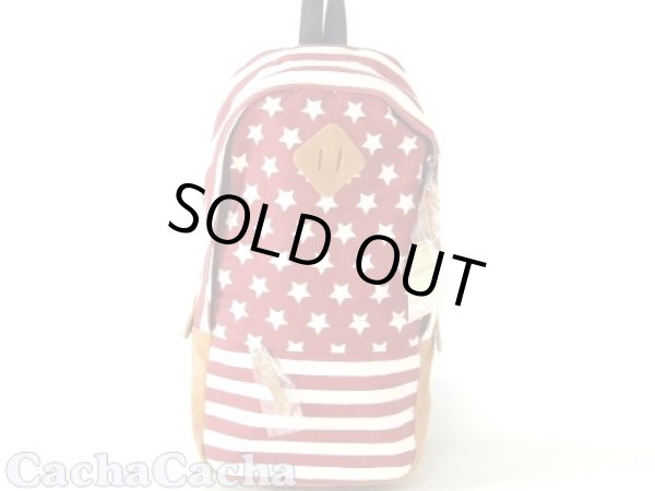 画像4: 【メール便ok】CachaCacha星ボーダー柄ボディバッグ（２色有） (4)
