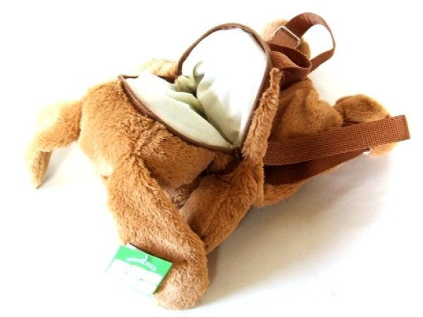 画像3: ＜訳あり＞＜値下げ＞アニマルぬいぐるみリュックサック/さる (3)