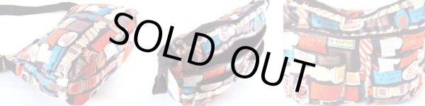 画像2: ポップな英字柄中綿入りショルダーバッグ（３色有） (2)