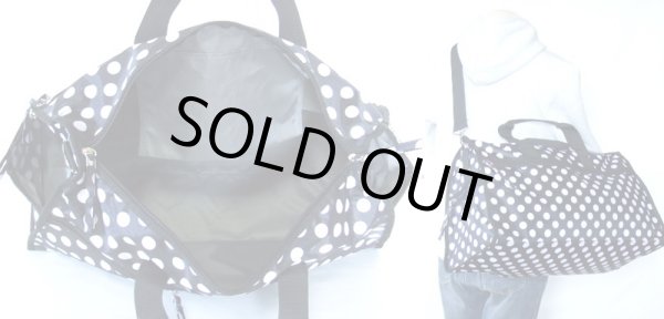 画像3: CachaCachaドット柄2WAYボストンバッグ (3)