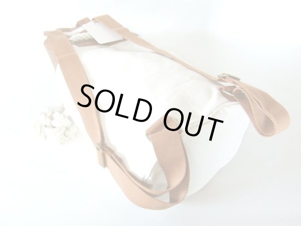 画像2: 太いロープが特徴的マリンテイスト帆布ボンサック（３色有） (2)