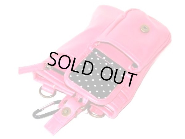 画像3: 【特売】【メール便ok】ローズピンク3WAY合皮シザーバッグ (3)