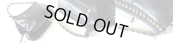 画像3: フリンジ＆スタッズ2WAYショルダーバッグ（２色有） (3)