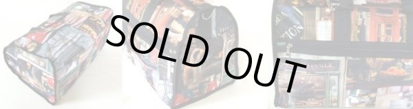 画像2: オシャレなカフエレストランプリント2wayボストンバッグ (2)