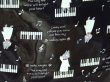 画像4: ピアノ鍵盤＆猫キャラプリントＡ４トートバッグ (4)