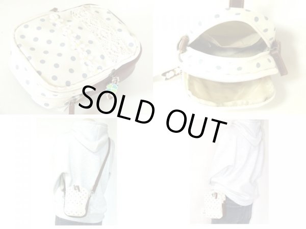 画像3: 【特売】【メール便ok】ドット柄3wayポシェット（２色有） (3)