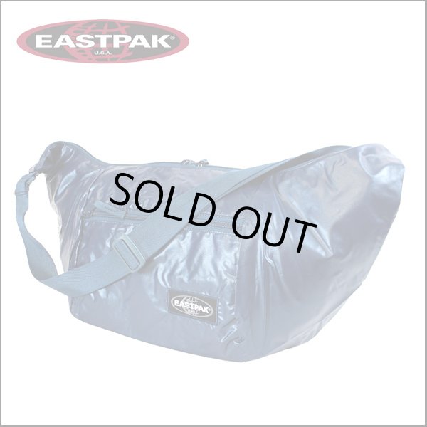 画像1: 【特売】EASTPAKメタルブルーの渋いショルダーバッグ (1)