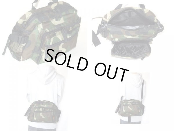 画像3: ミリタリー迷彩柄２ＷＡＹヒップバッグ (3)