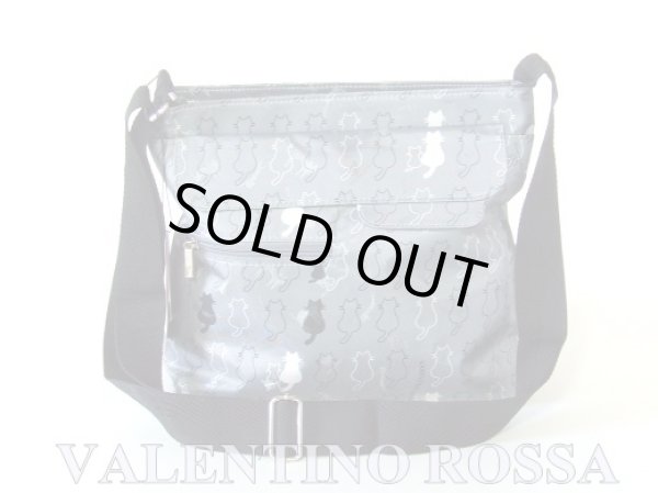 画像4: 【メール便ok】猫シルエットショルダーバッグ（３色有） (4)