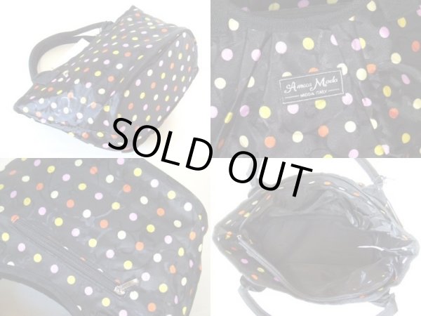 画像2: カラフルドットジャガード手提げバッグ（３色有）【メール便ok】 (2)