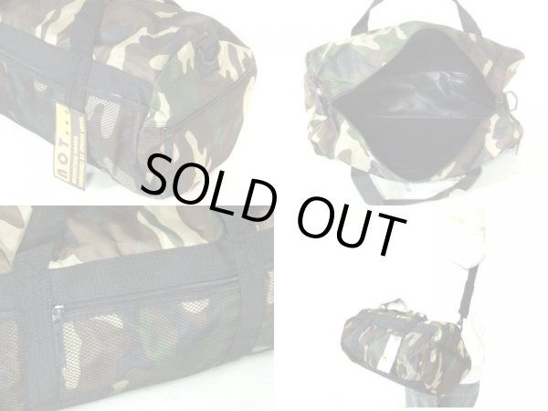 画像3: 迷彩カモフラ柄２ＷＡＹロールボストンバッグ (3)