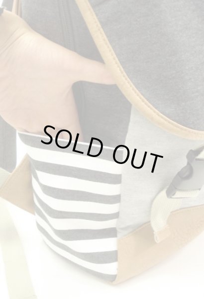 画像4: 【特売】スウェットフラップリュックサック（３色有） (4)