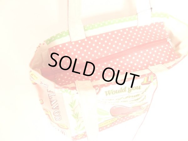 画像3: 全面イラストポップなトートバッグ／アップル (3)