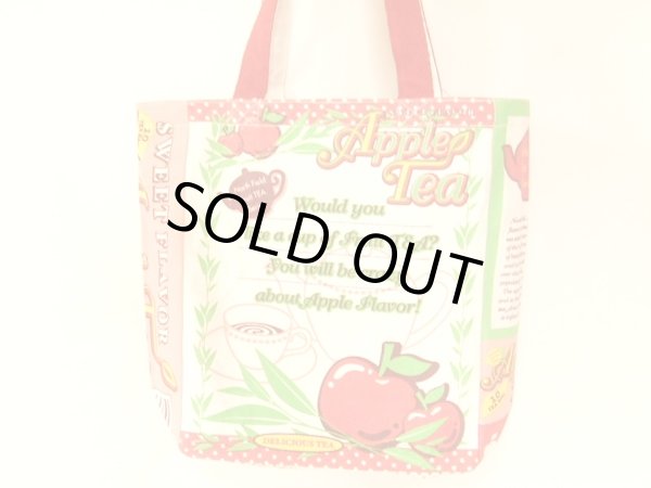 画像2: 全面イラストポップなトートバッグ／アップル (2)