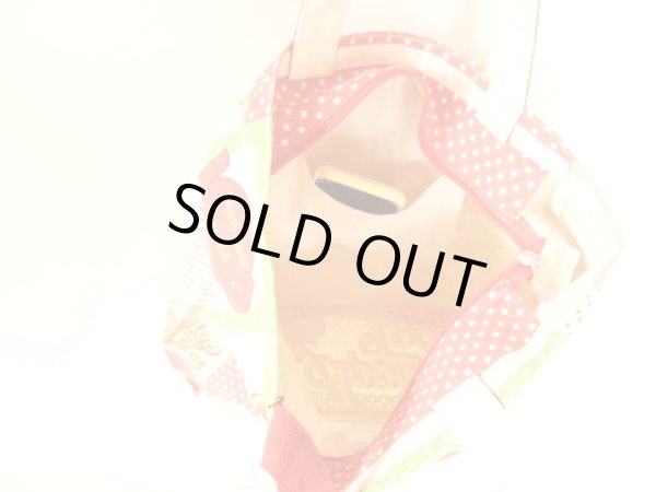 画像4: 全面イラストポップなトートバッグ／アップル (4)