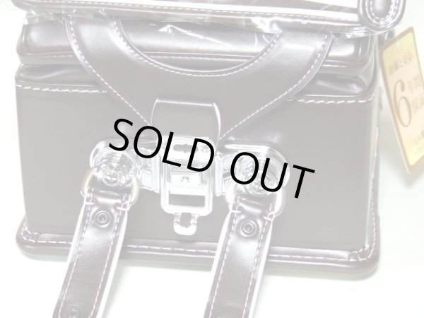 画像5: 在庫特売【送料込】天使のはねピンクステッチランドセル茶A4対応 (5)