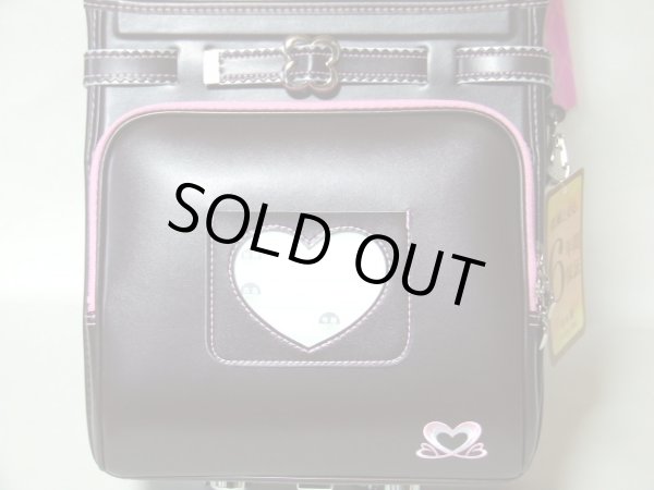 画像3: 在庫特売【送料込】天使のはねピンクステッチランドセル茶A4対応 (3)