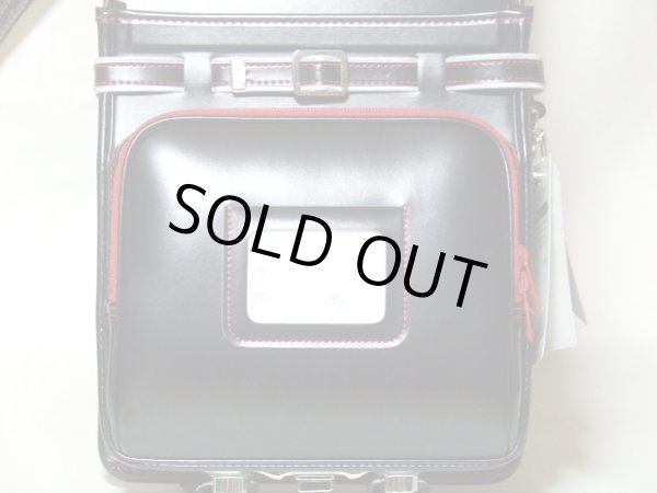 画像3: 在庫特売【送料込】天使のはね赤ステッチランドセル黒Ａ４対応 (3)