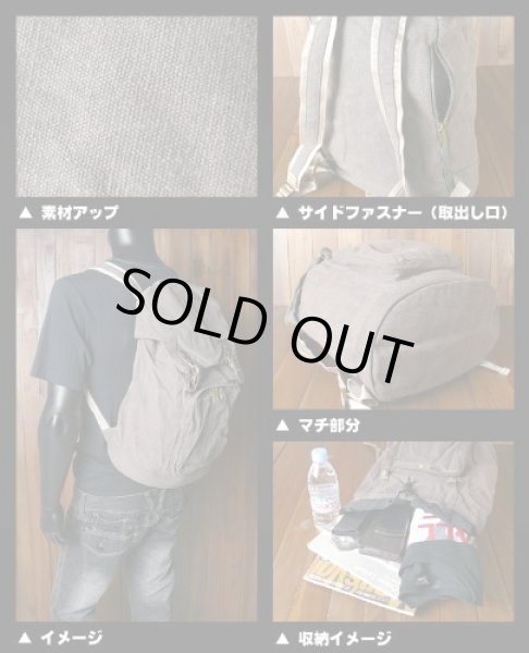 画像5: FABRIC CONNECTIONキャンバスリュックサック（３色有） (5)