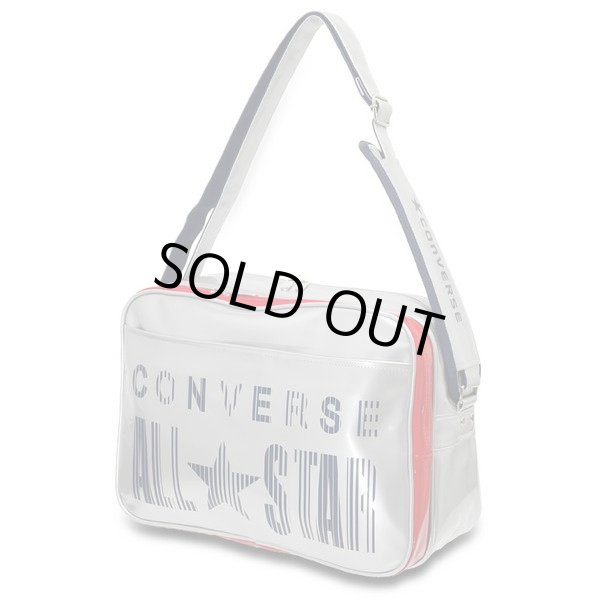 画像3: 【訳あり】CONVERSEコンバースエナメルショルダーバッグ銀 (3)